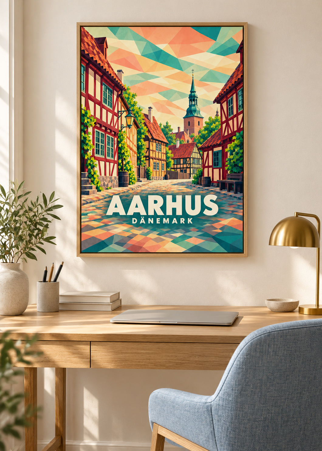Aarhus – Dänemark – Naturholz-Schattenfugenrahmen