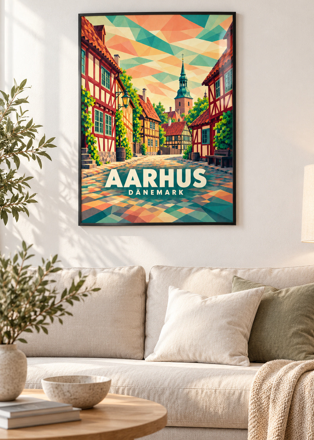 Aarhus – Dänemark – schwarzer Rahmen