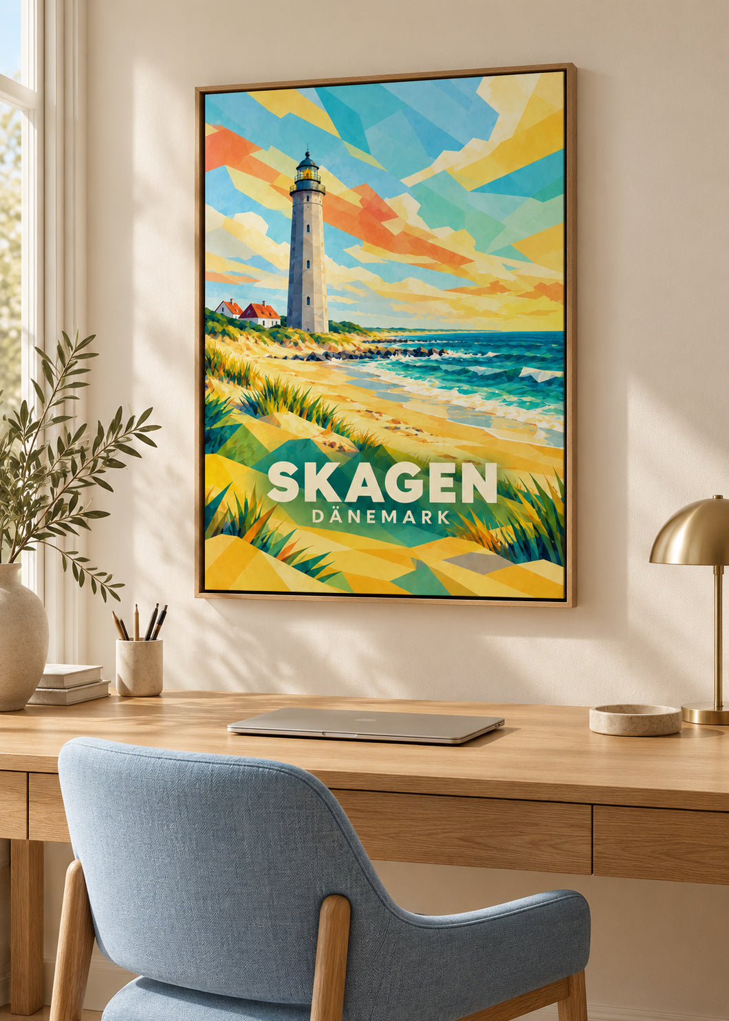 Skagen – Dänemark – Naturholz-Schattenfugenrahmen