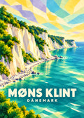 Møns Klint – Dänemark – geometrische Illustration