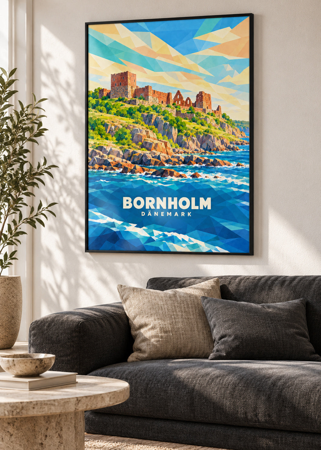 Bornholm – Dänemark – schwarzer Rahmen
