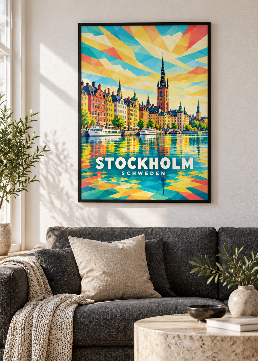 Stockholm – Schweden – schwarzer Rahmen