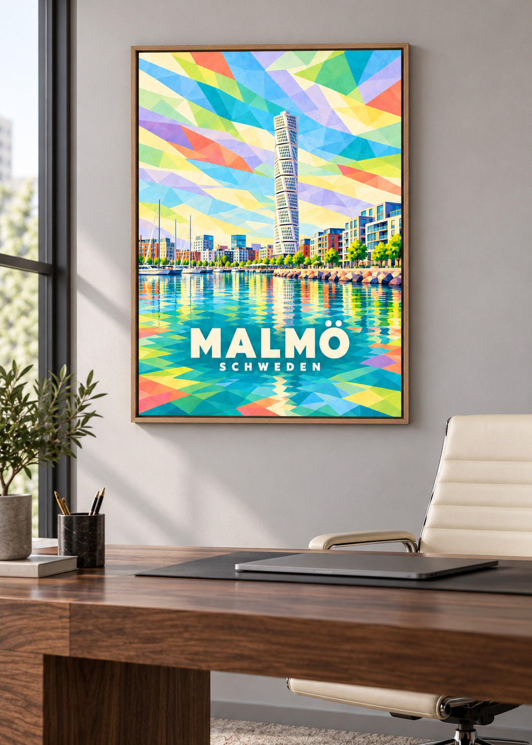 Malmö – Schweden – Naturholz-Schattenfugenrahmen