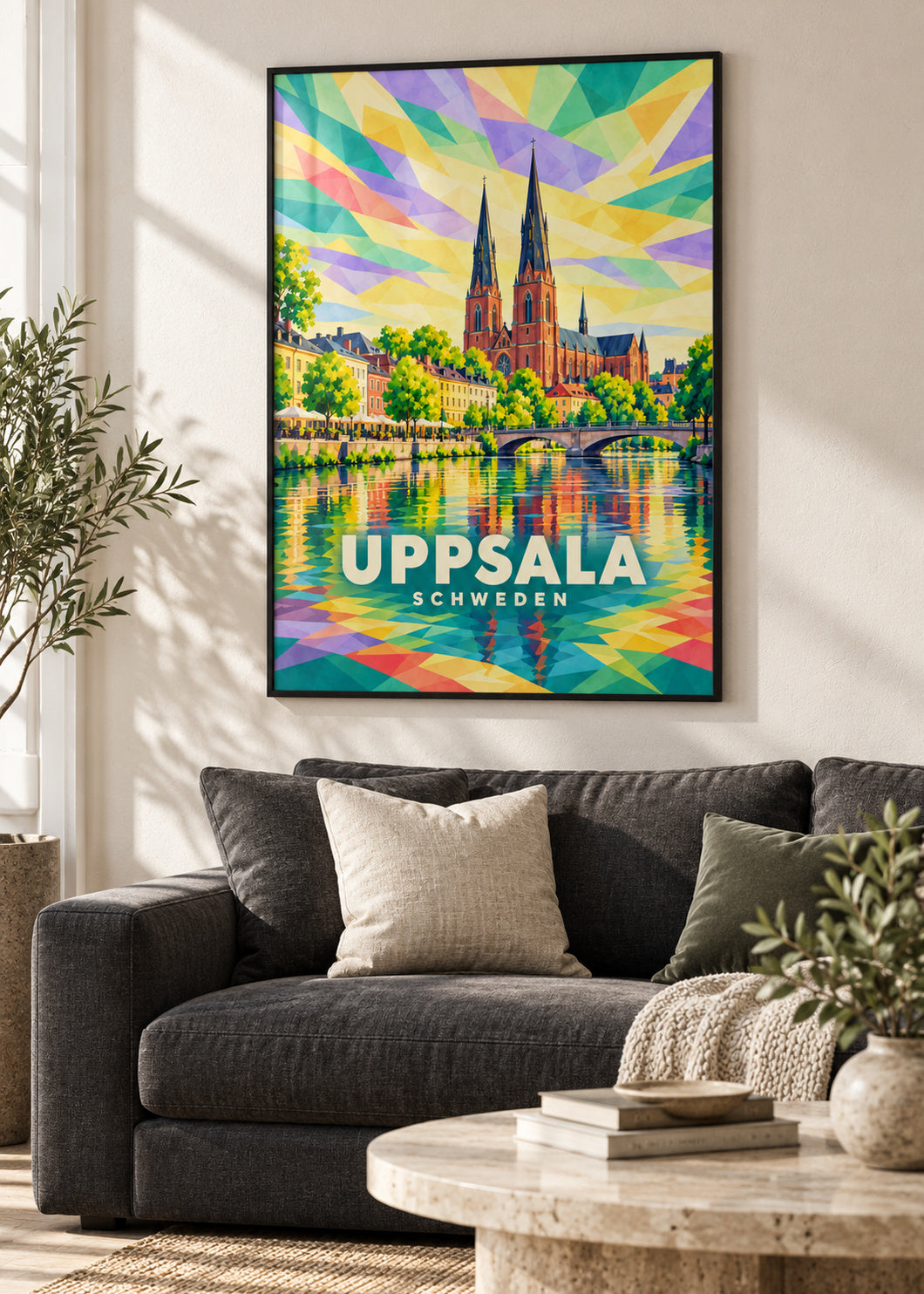 Uppsala – Schweden – schwarzer Rahmen