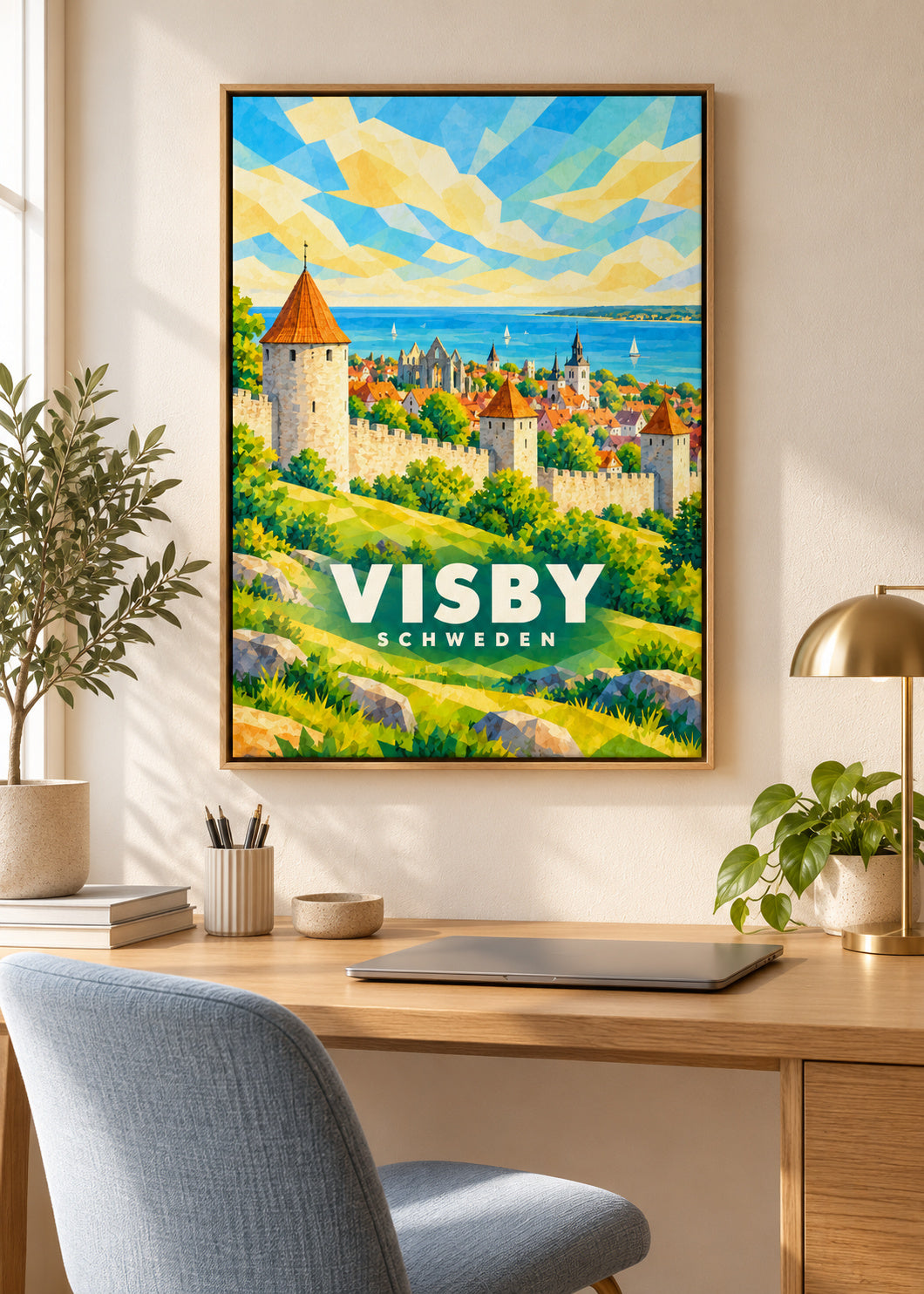 Visby – Schweden – Naturholz-Schattenfugenrahmen