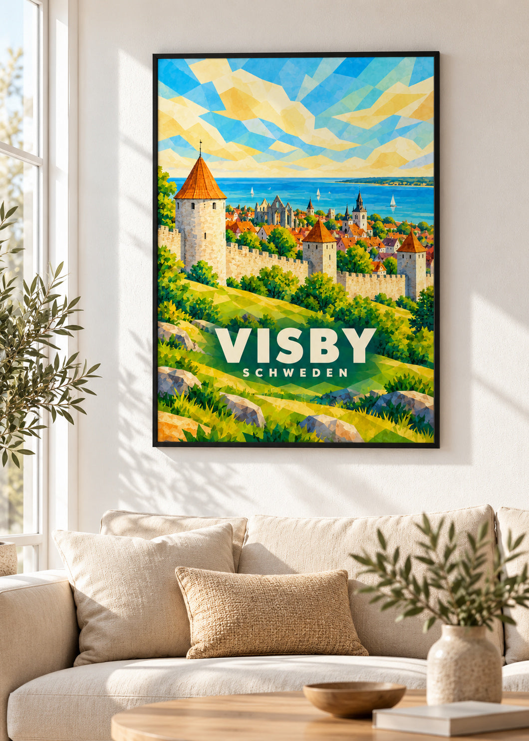 Visby – Schweden – schwarzer Rahmen
