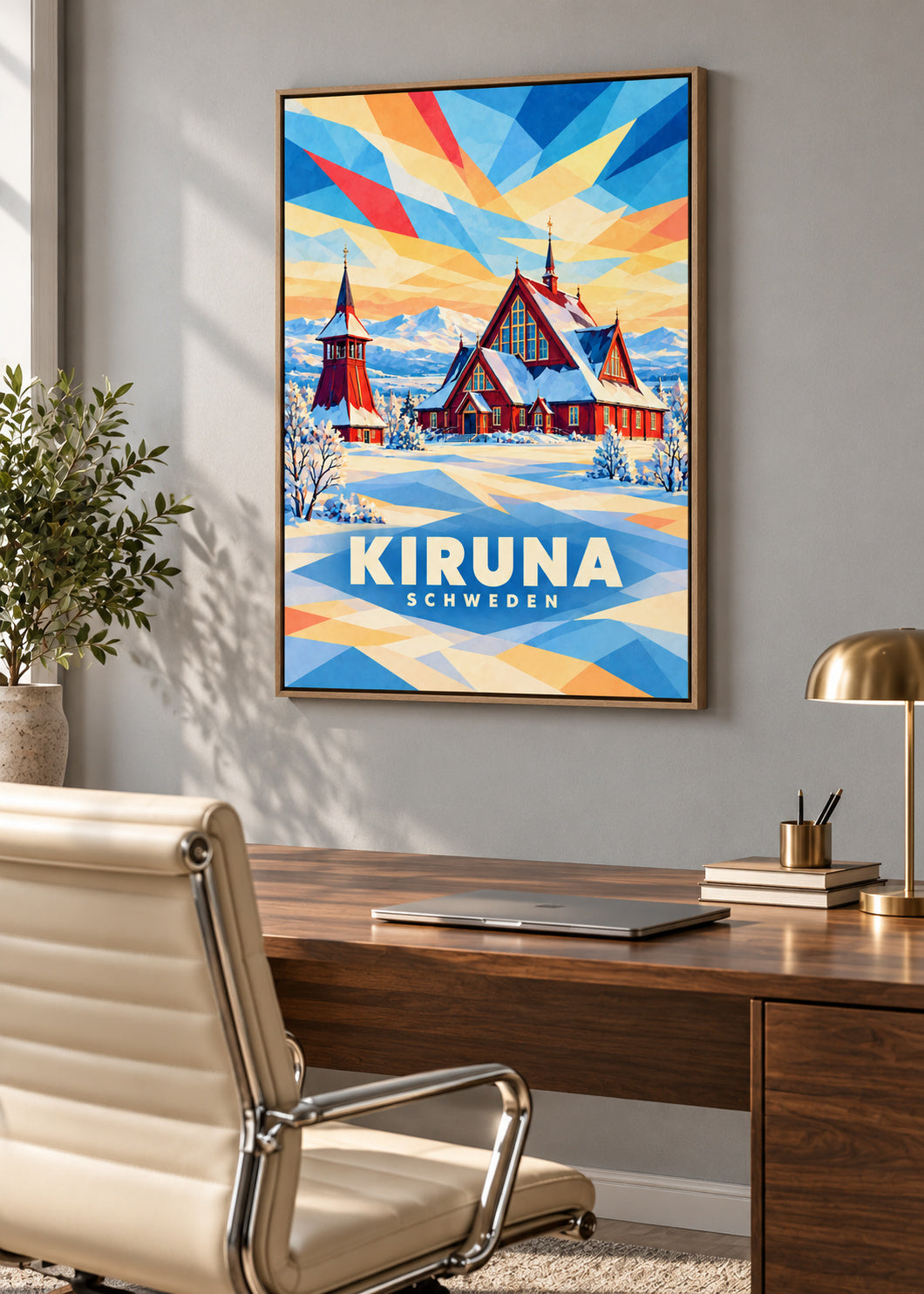 Kiruna – Schweden – Naturholz-Schattenfugenrahmen