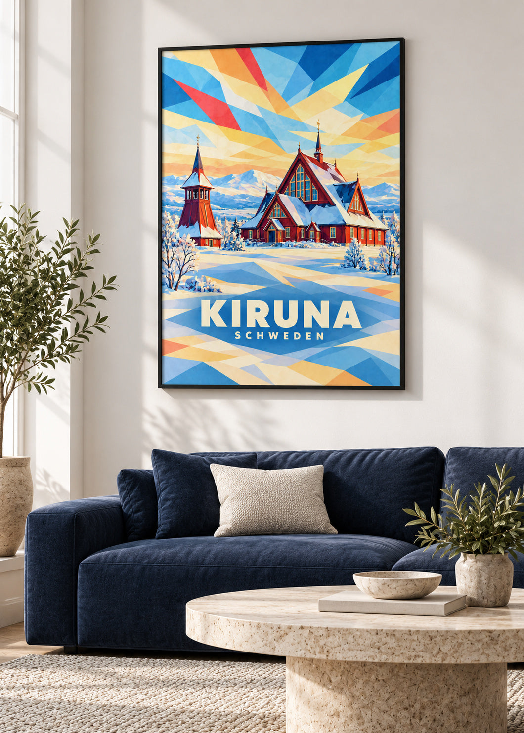 Kiruna – Schweden – schwarzer Rahmen