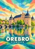 Örebro – Schweden – geometrische Illustration