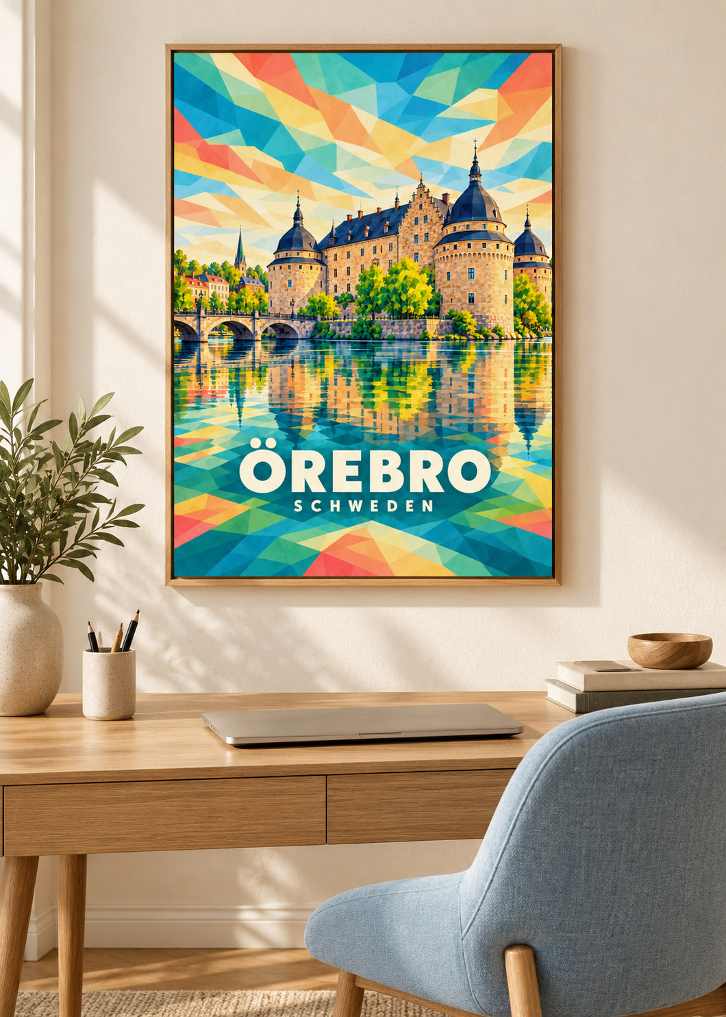 Örebro – Schweden – Naturholz-Schattenfugenrahmen