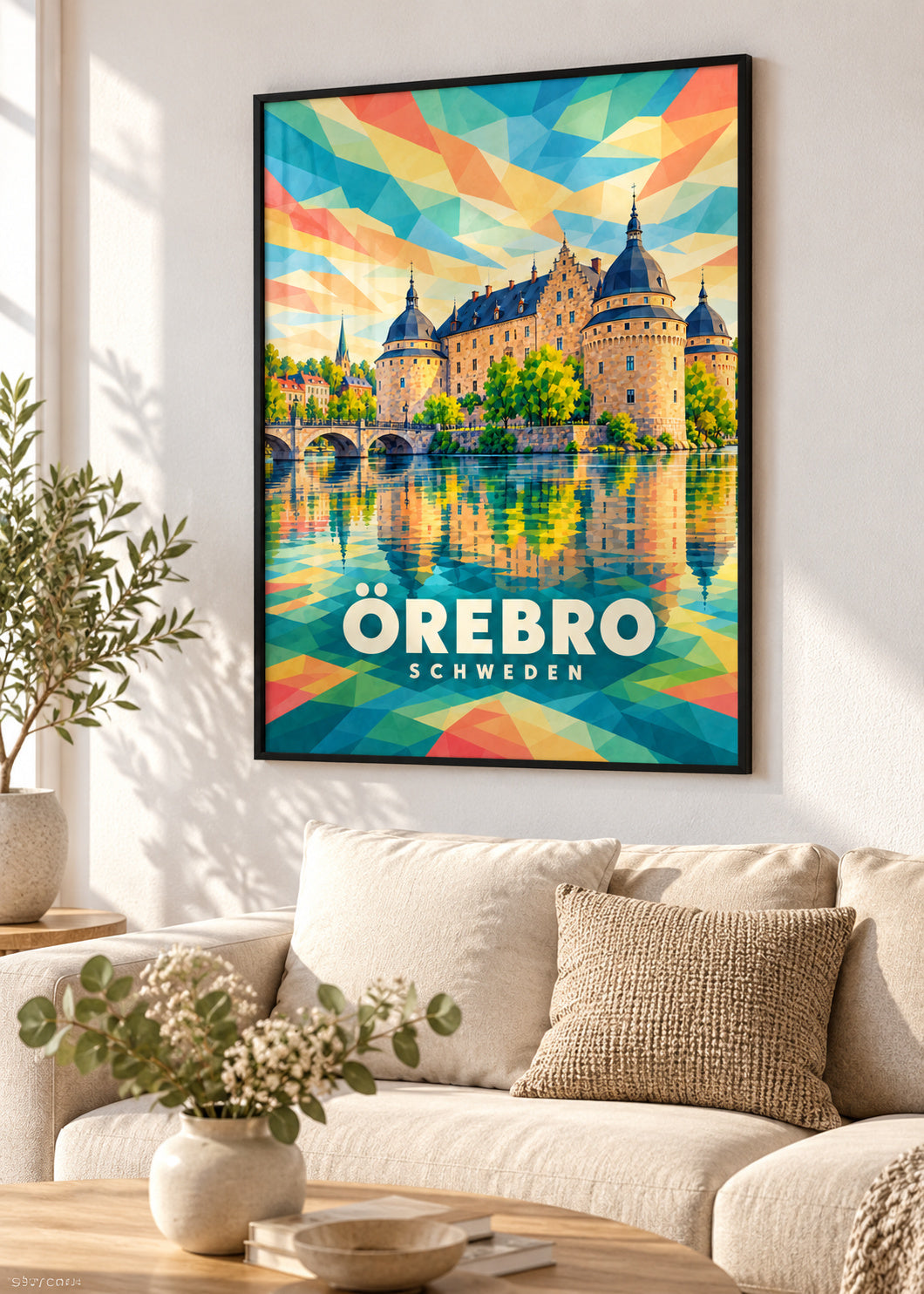 Örebro – Schweden – schwarzer Rahmen