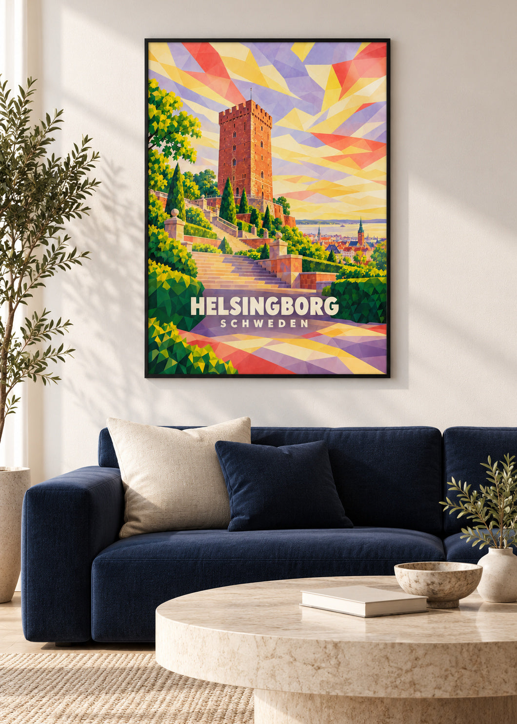 Helsingborg – Schweden – schwarzer Rahmen