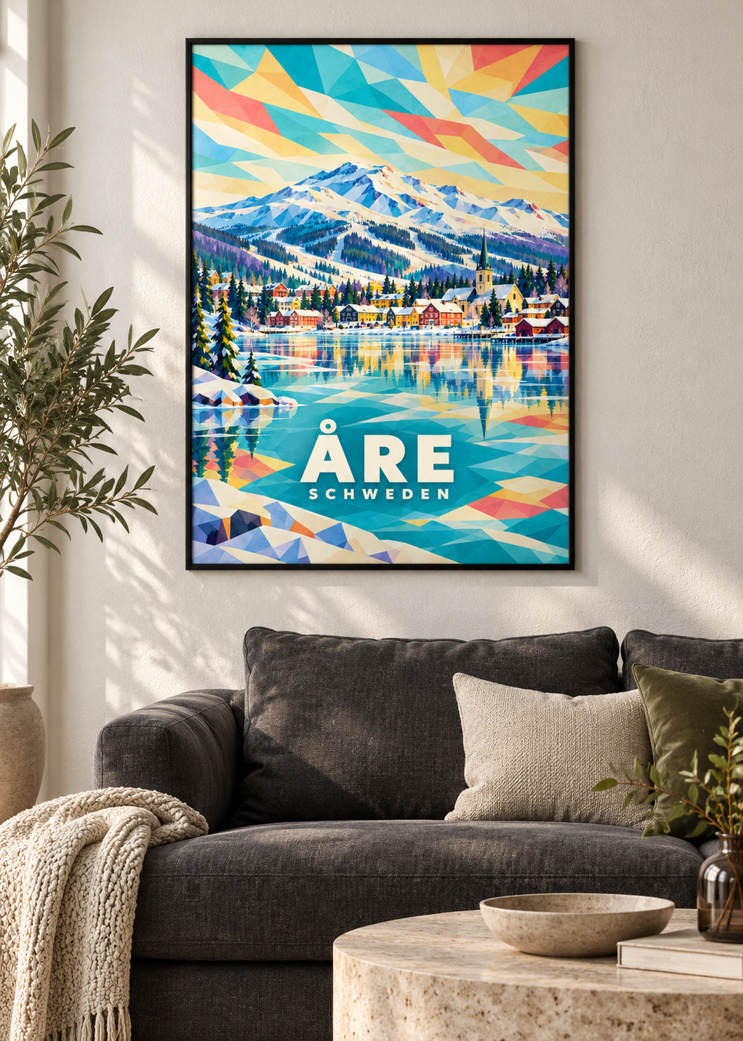 Åre – Schweden – schwarzer Rahmen