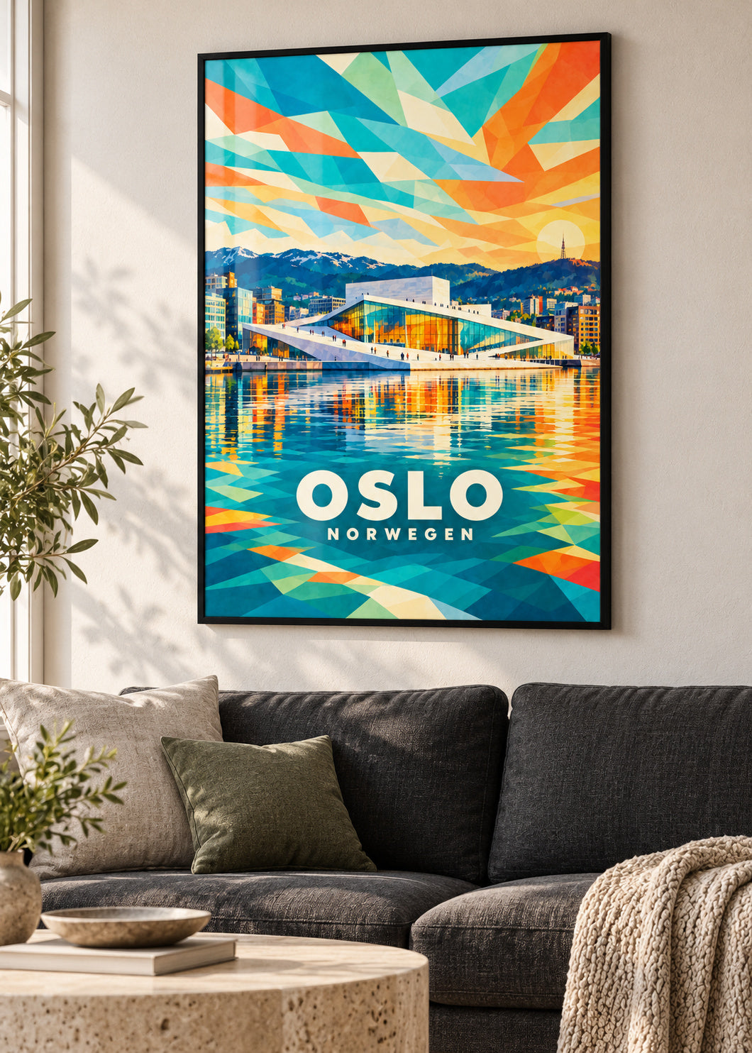 Oslo – Norwegen – schwarzer Rahmen
