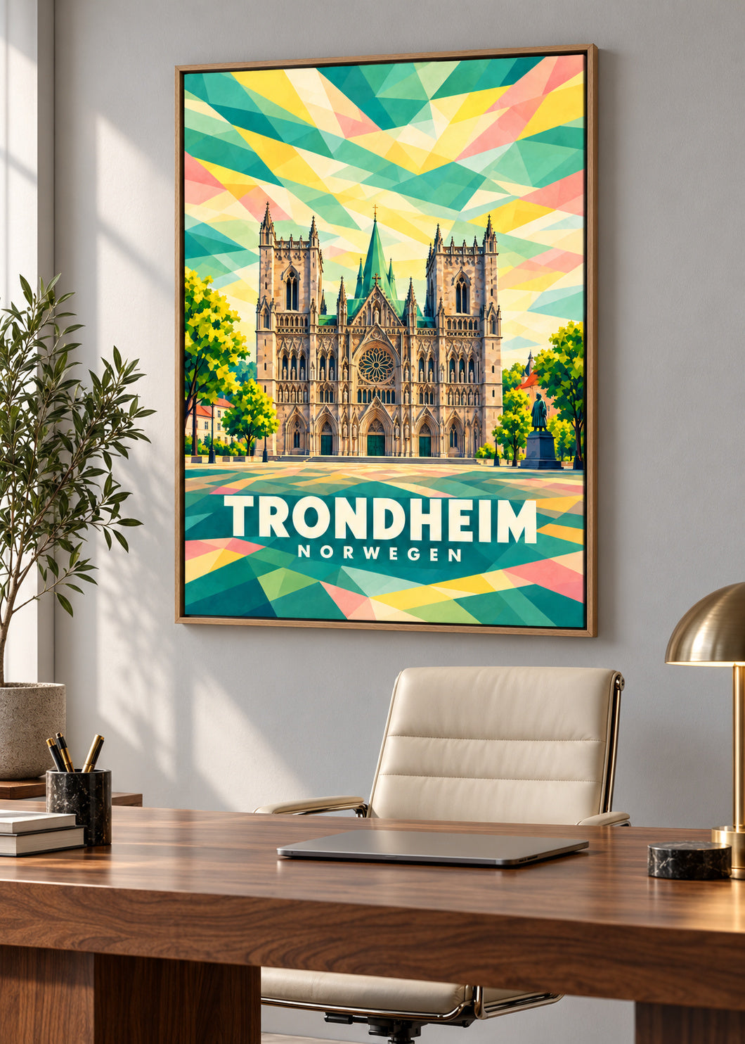 Trondheim – Norwegen – Naturholz-Schattenfugenrahmen