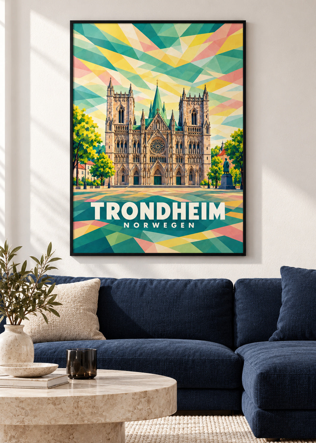 Trondheim – Norwegen – schwarzer Rahmen