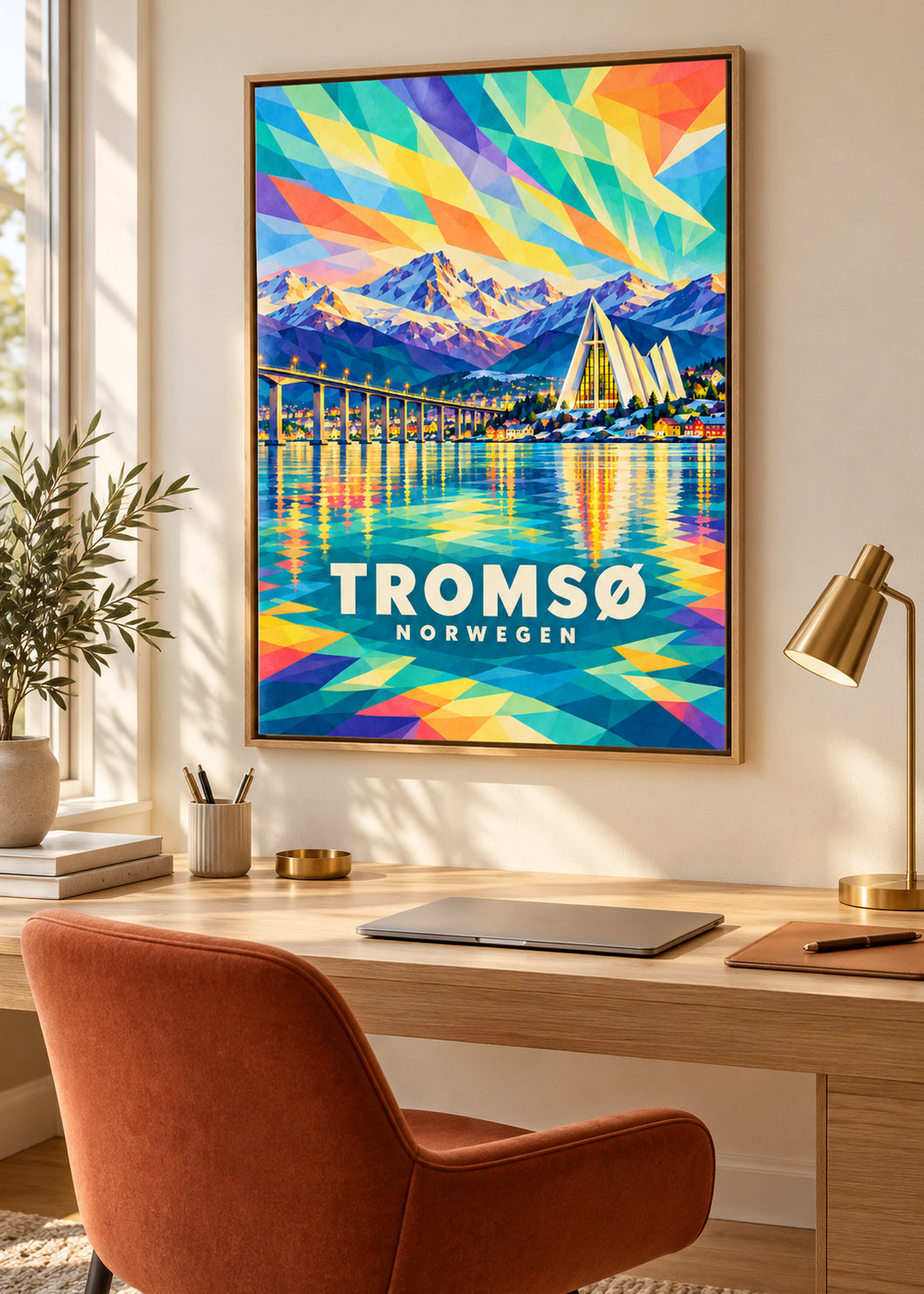 Tromsø – Norwegen – Naturholz-Schattenfugenrahmen