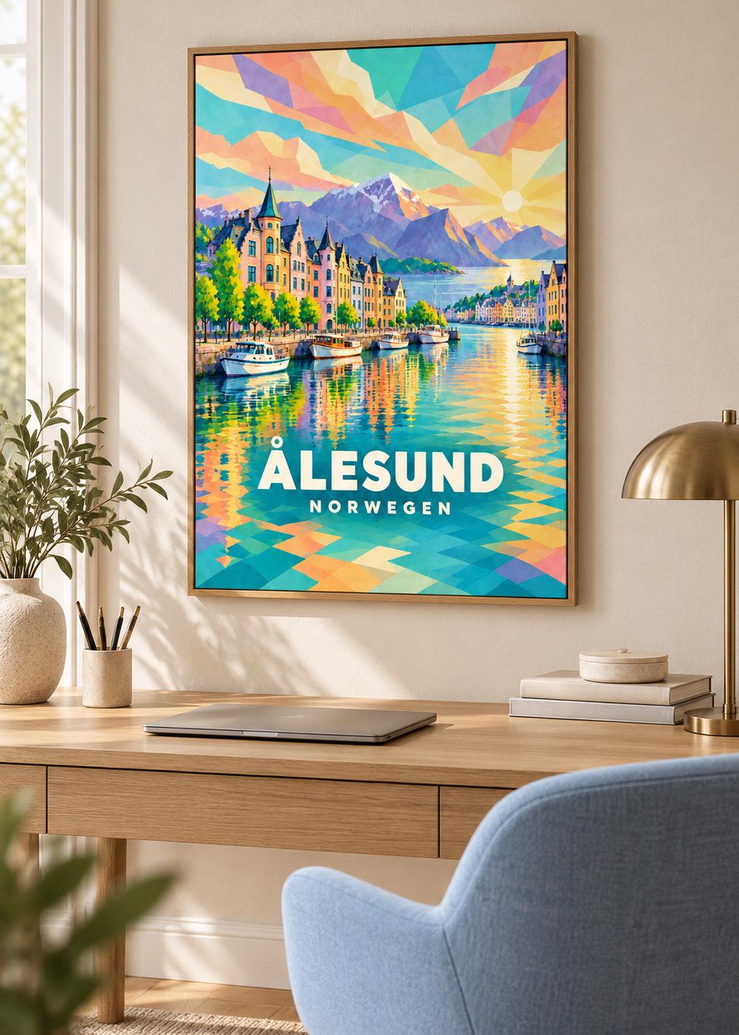 Ålesund – Norwegen – mockup-naturholz