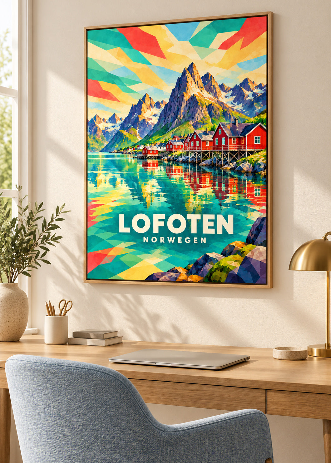 Lofoten – Norwegen – Naturholz-Schattenfugenrahmen