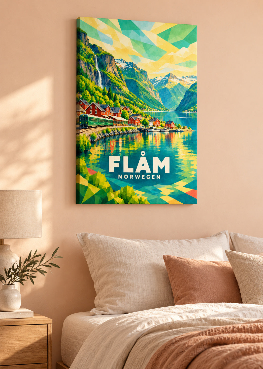 Flåm – Norwegen – Slim-Leinwand