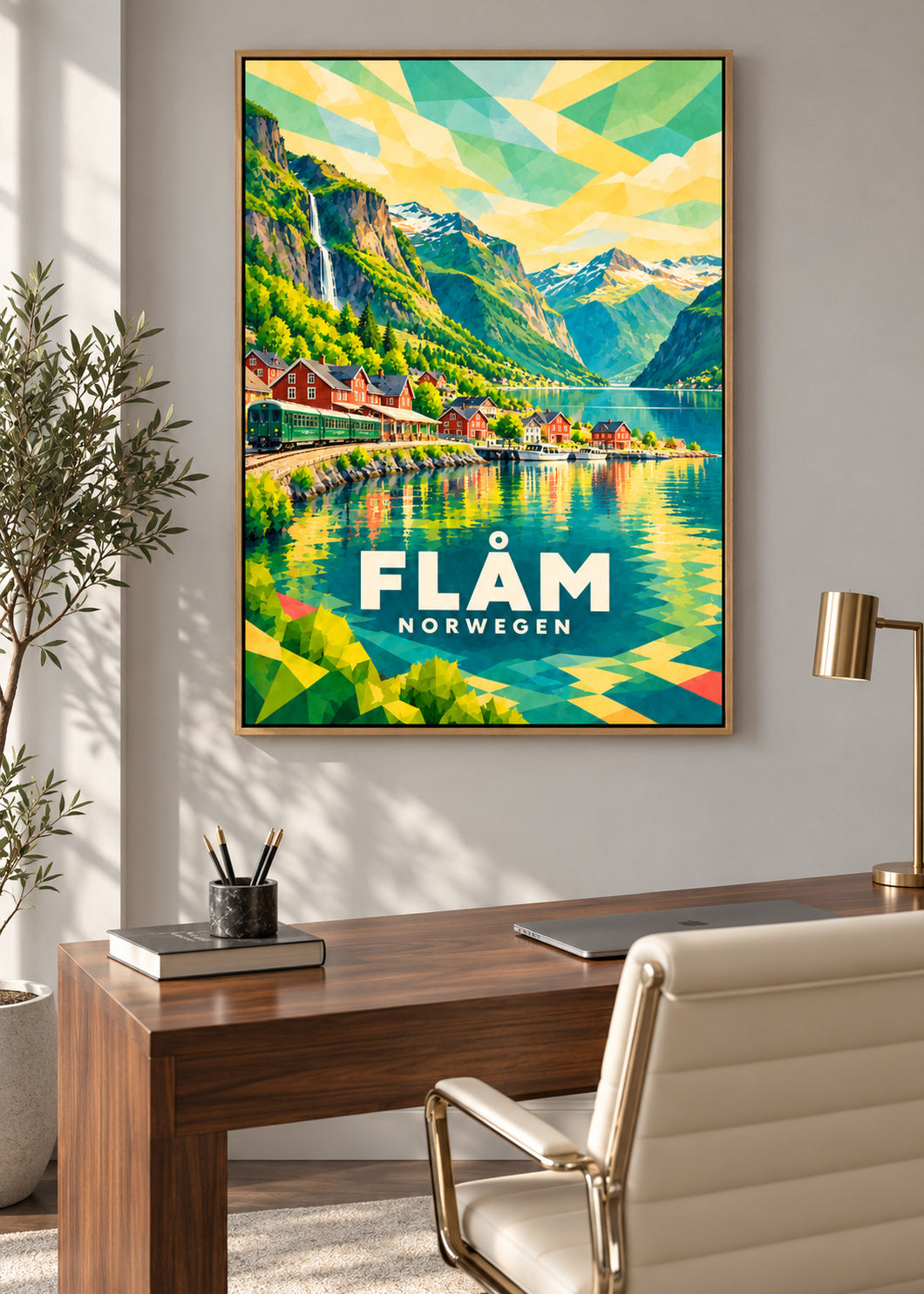 Flåm – Norwegen – Naturholz-Schattenfugenrahmen
