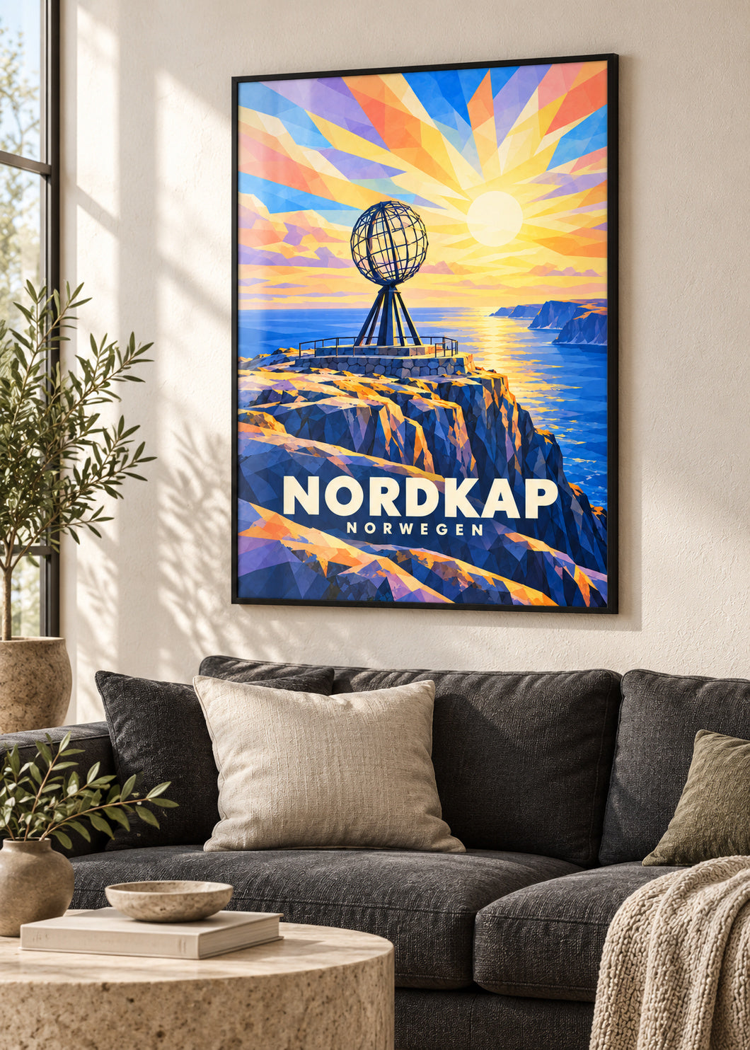 Nordkap – Norwegen – schwarzer Rahmen