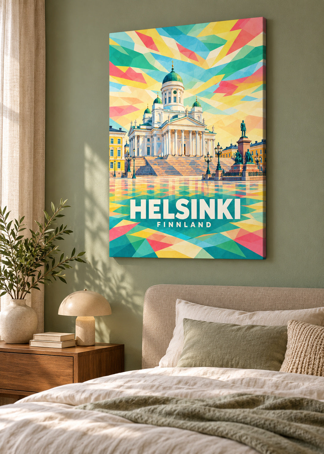 Helsinki – Finnland – mockup-leinwand