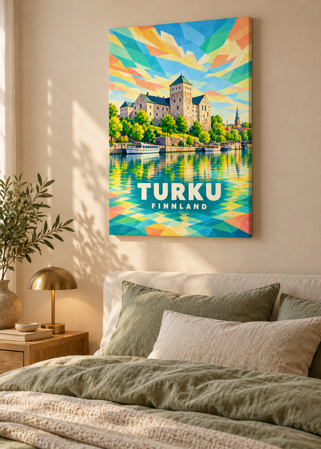 Turku – Finnland – mockup-leinwand