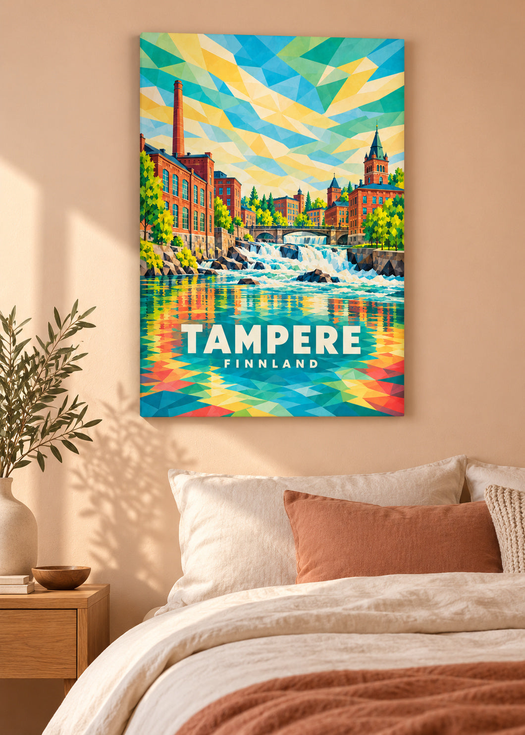 Tampere – Finnland – mockup-leinwand