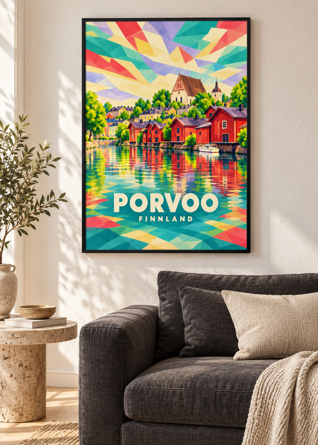 Porvoo – Finnland – mockup-schwarz
