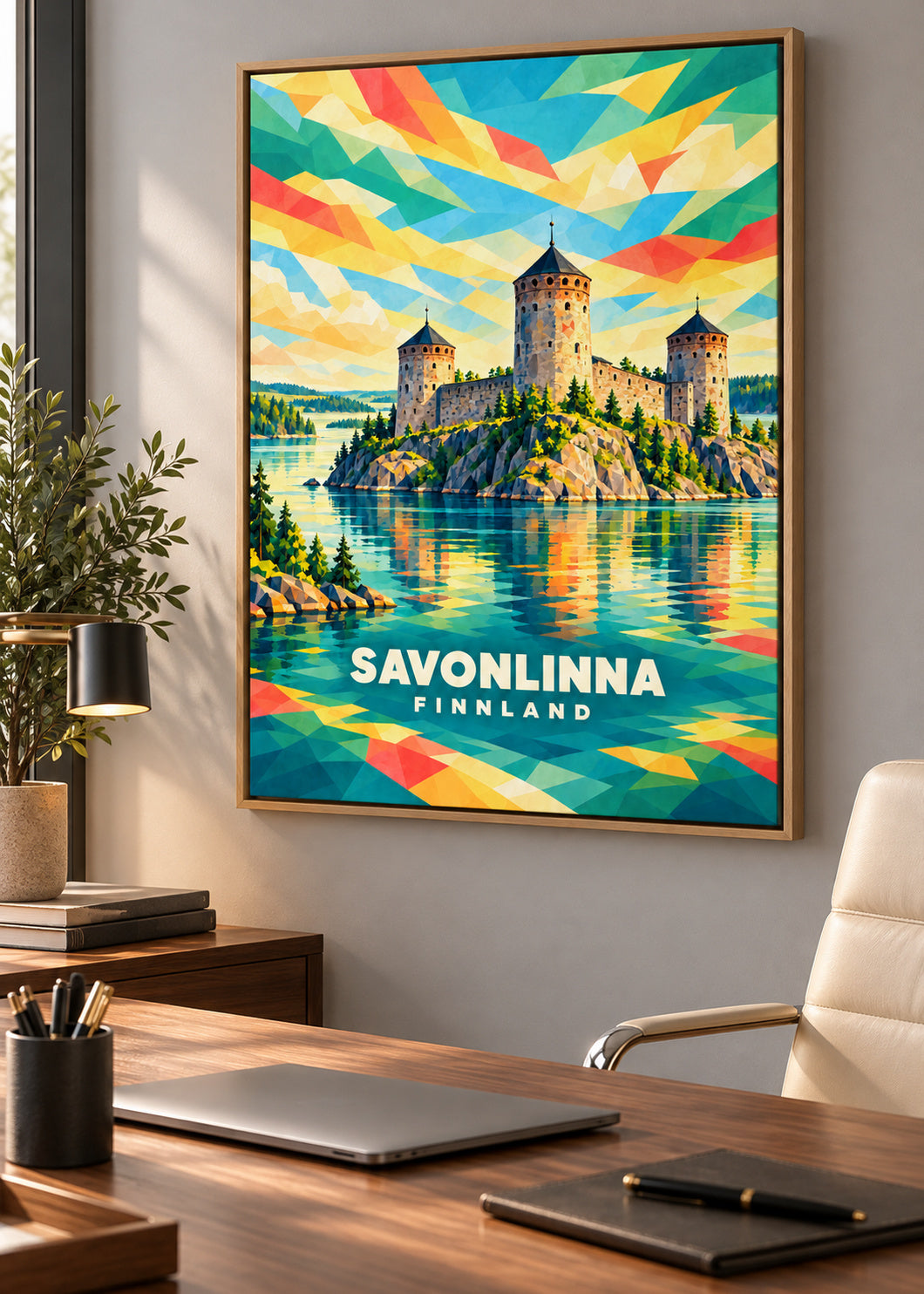 Savonlinna – Finnland – mockup-naturholz