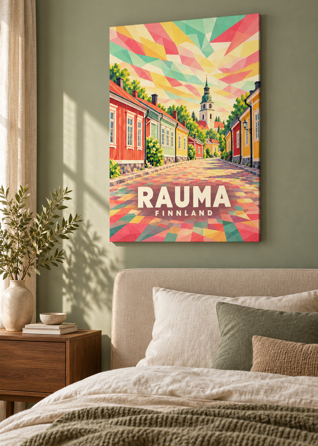 Rauma – Finnland – mockup-leinwand