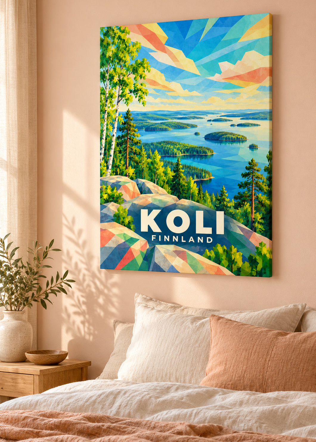 Koli – Finnland – mockup-leinwand