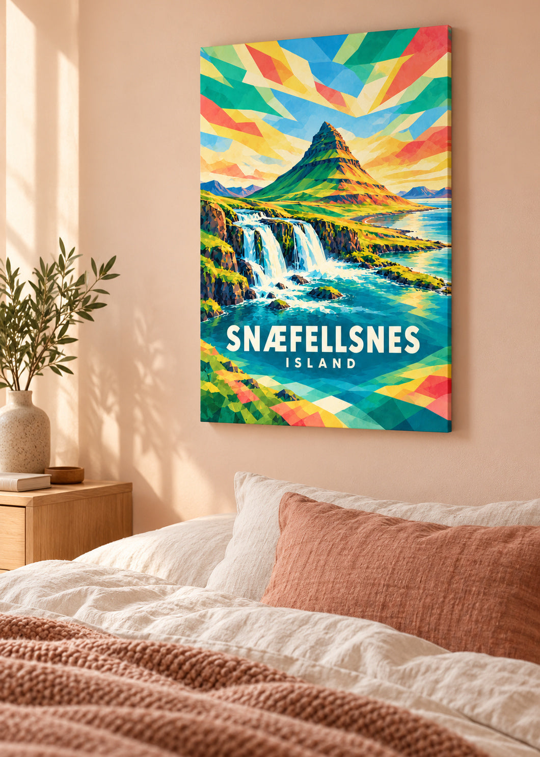 Snæfellsnes – Island – mockup-leinwand