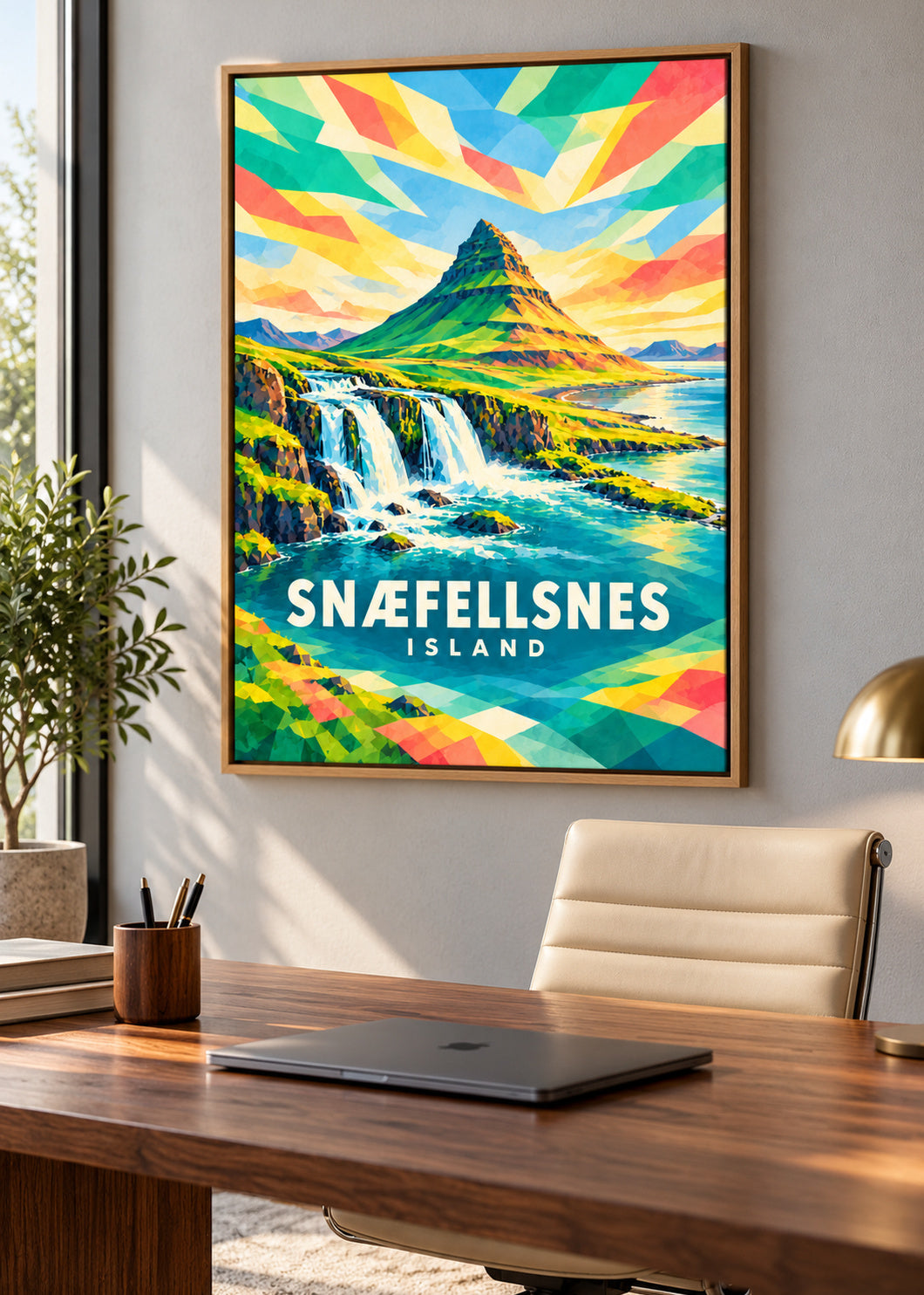 Snæfellsnes – Island – mockup-naturholz