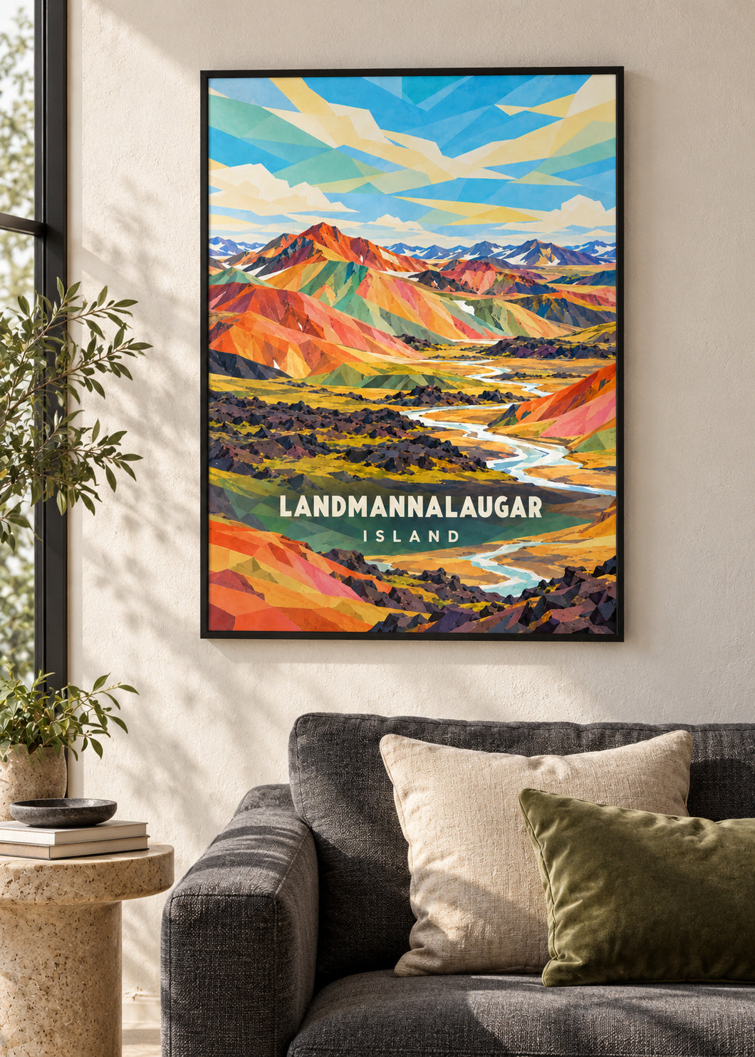Landmannalaugar – Island – mockup-schwarz