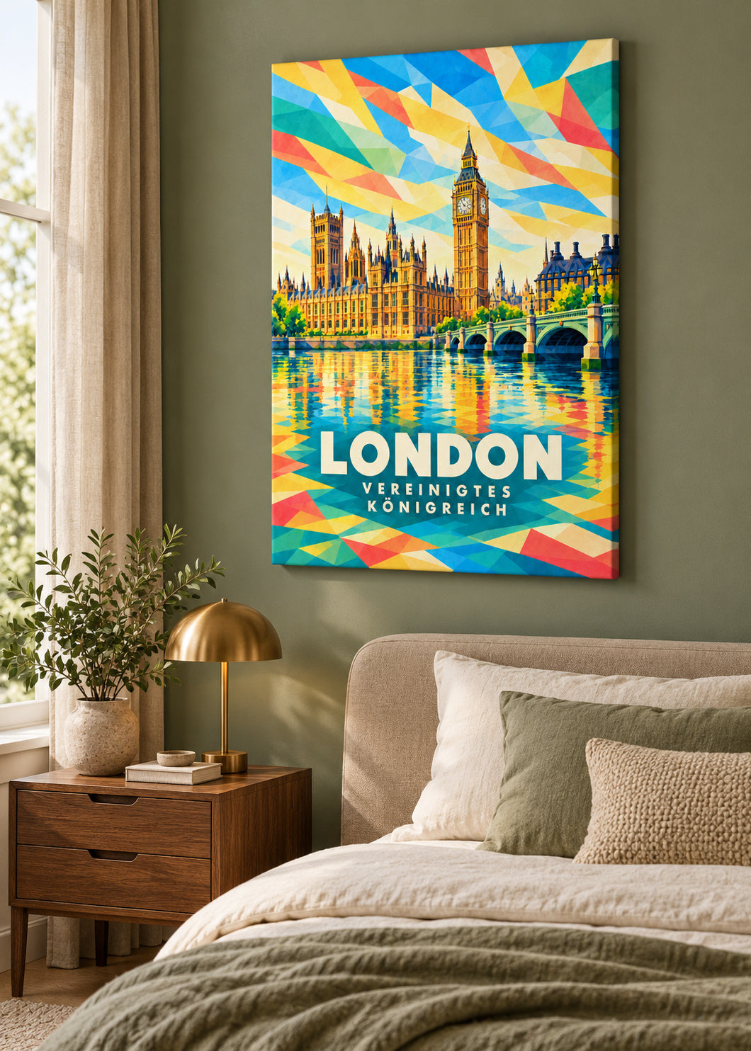 London – Vereinigtes Königreich – mockup-leinwand