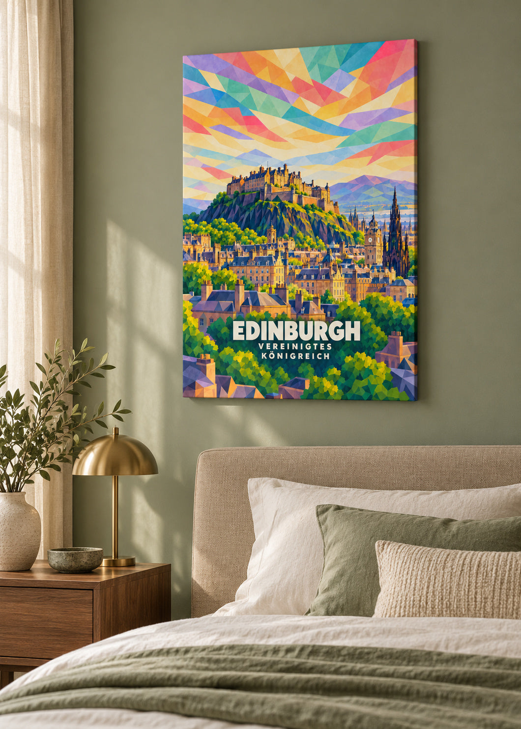 Edinburgh – Vereinigtes Königreich – mockup-leinwand