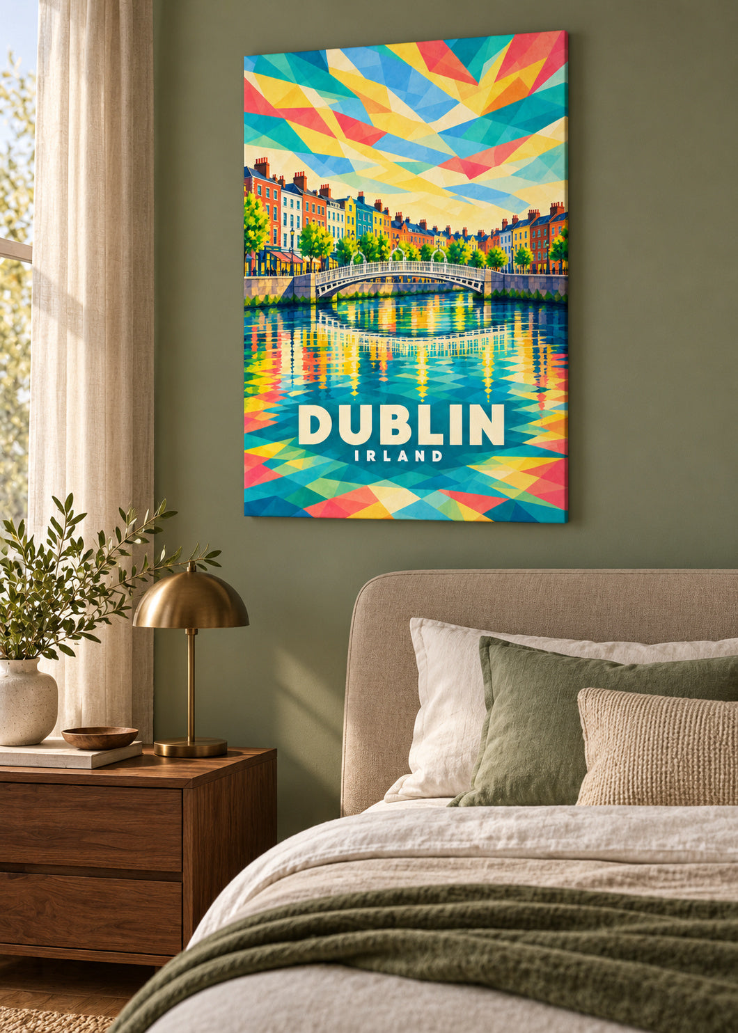 Dublin – Irland – mockup-leinwand