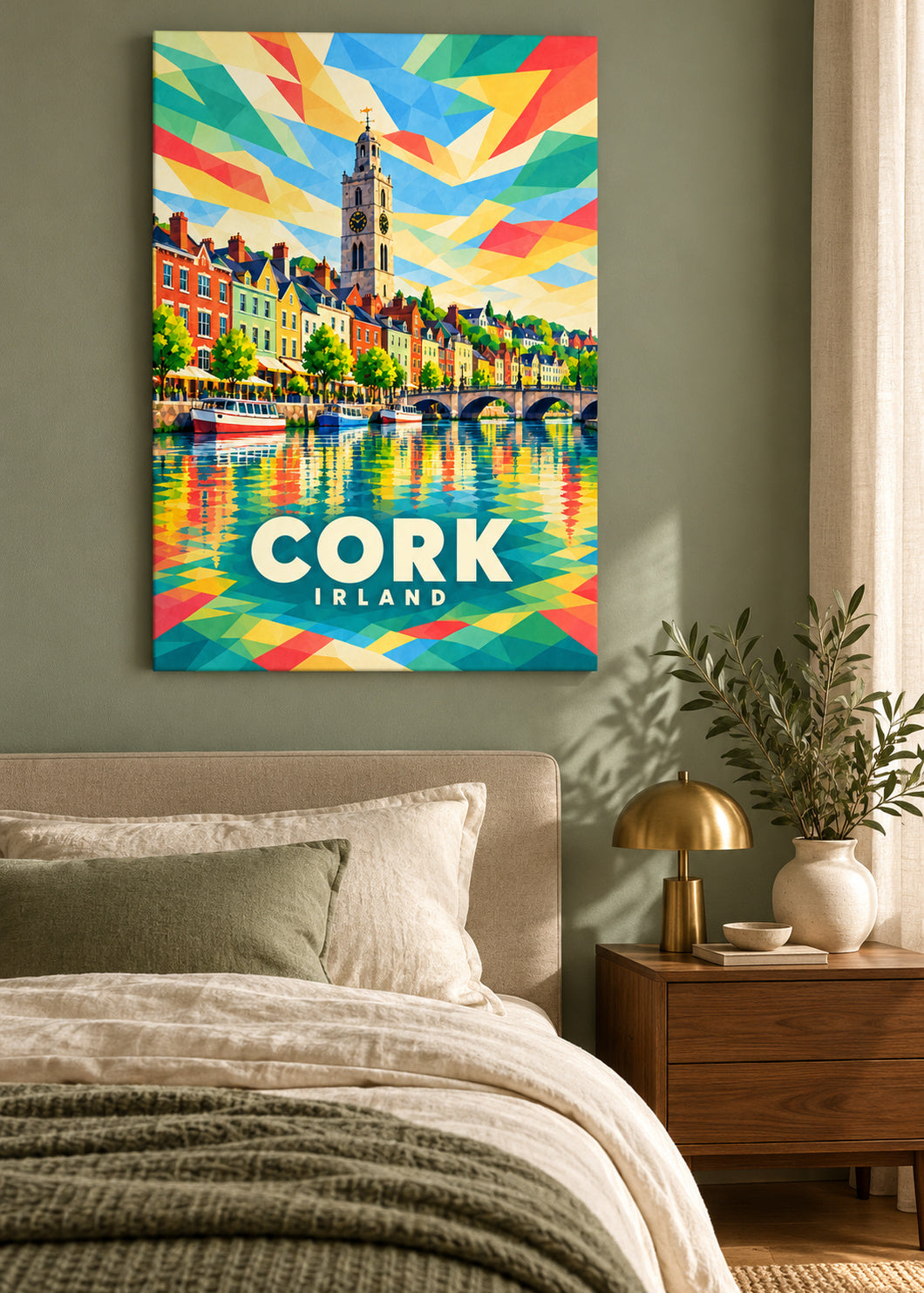 Cork – Irland – mockup-leinwand