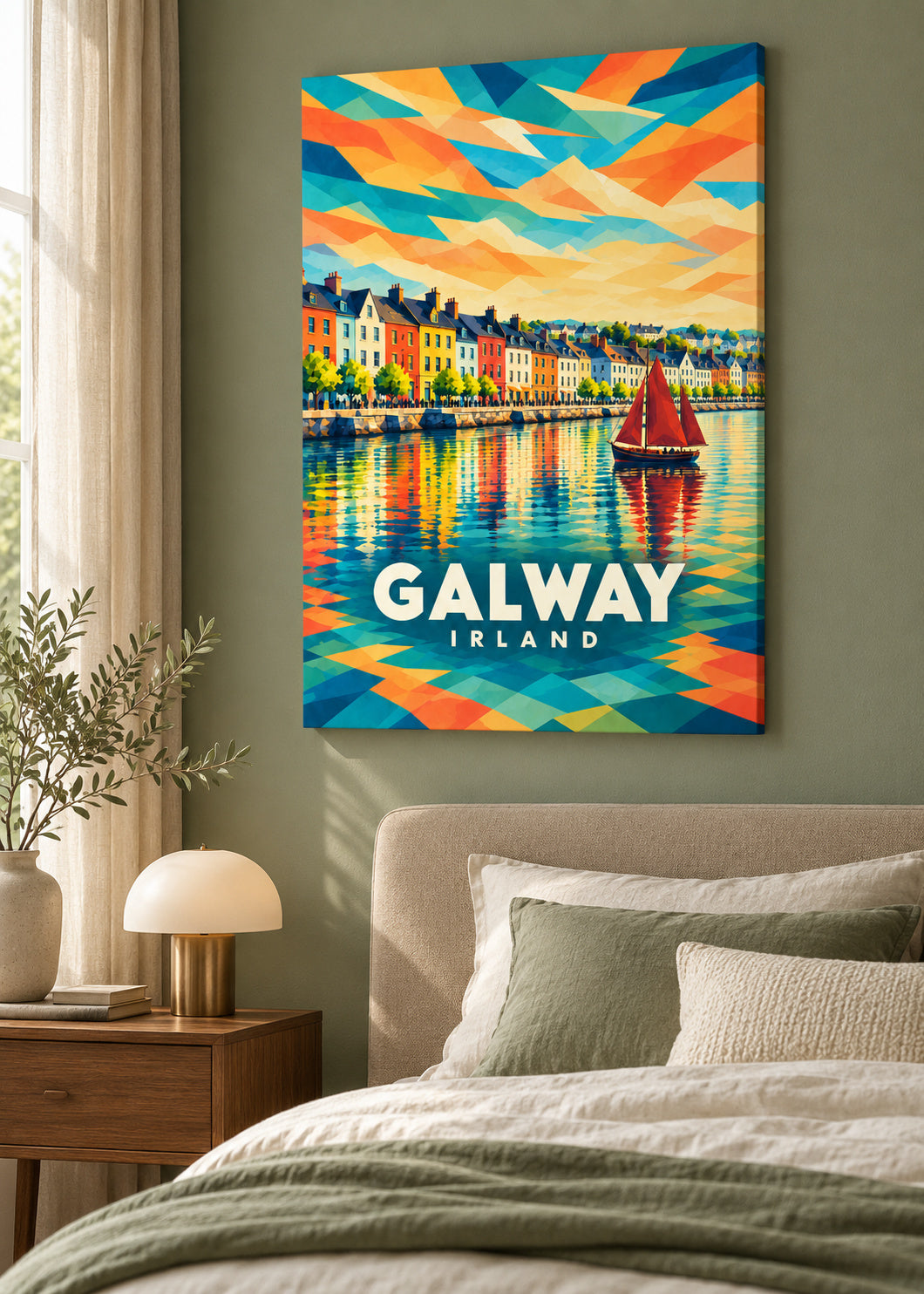 Galway – Irland – mockup-leinwand