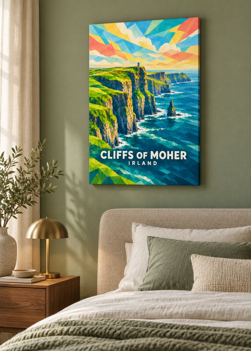 Cliffs of Moher – Irland – mockup-leinwand