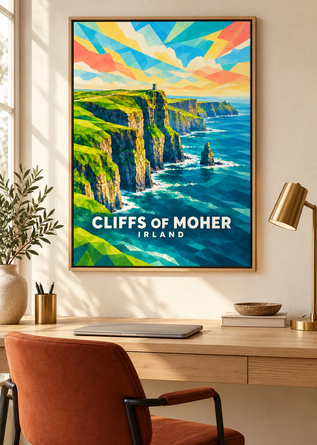 Cliffs of Moher – Irland – mockup-naturholz