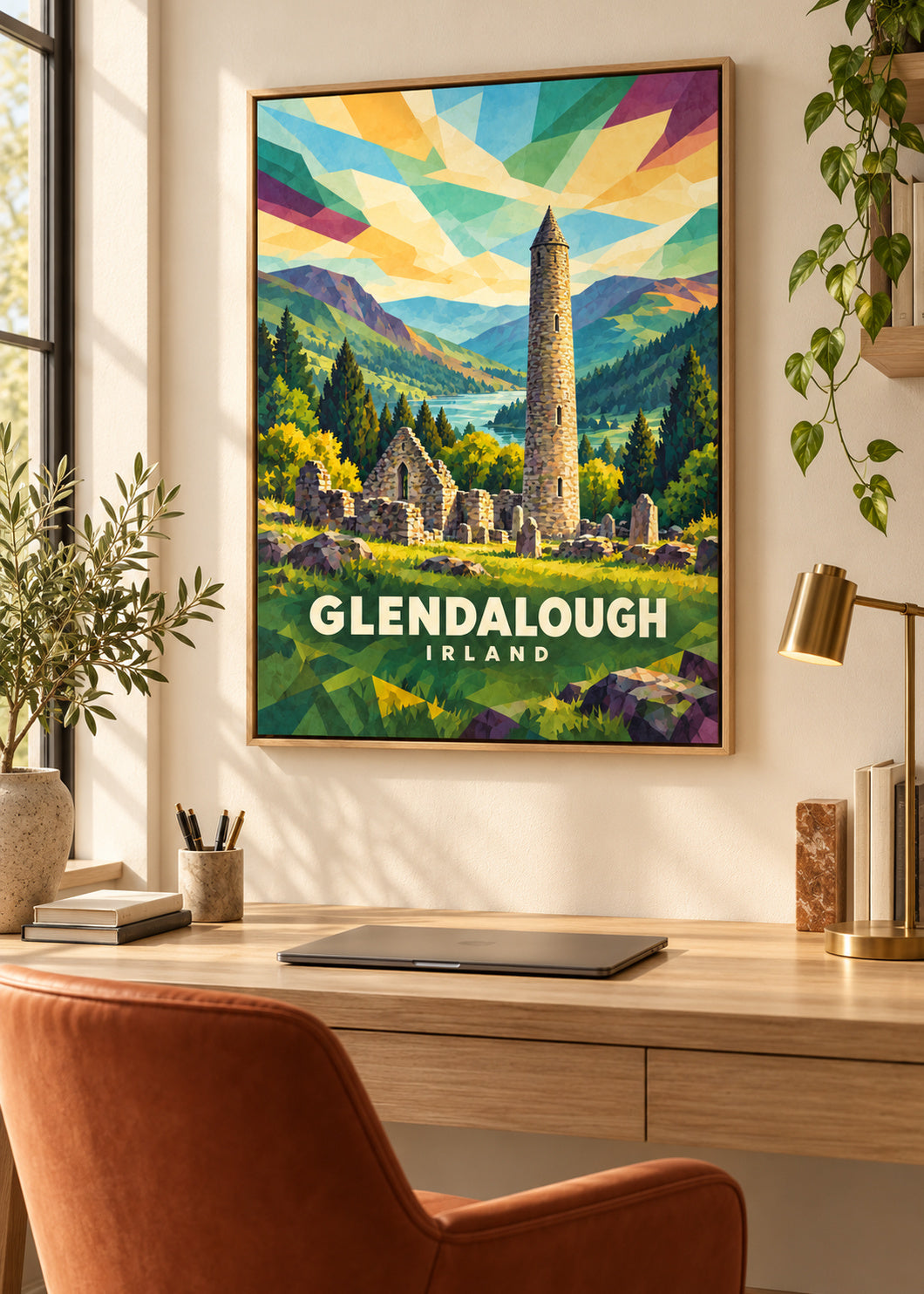 Glendalough – Irland – mockup-naturholz