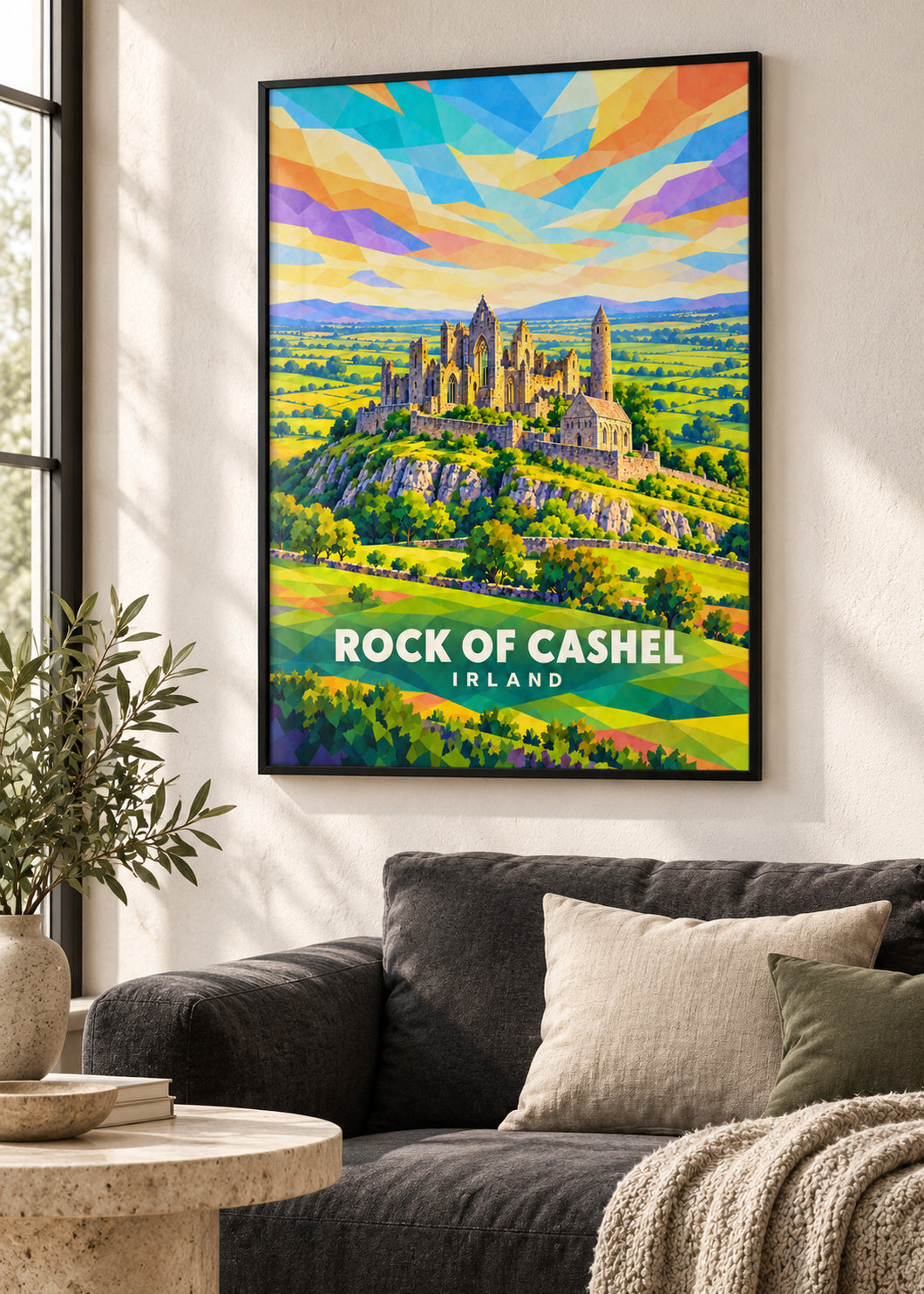 Rock of Cashel – Irland – mockup-schwarz