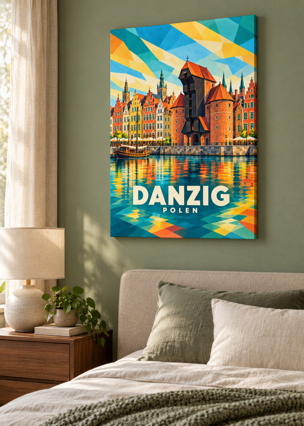 Danzig – Polen – mockup-leinwand