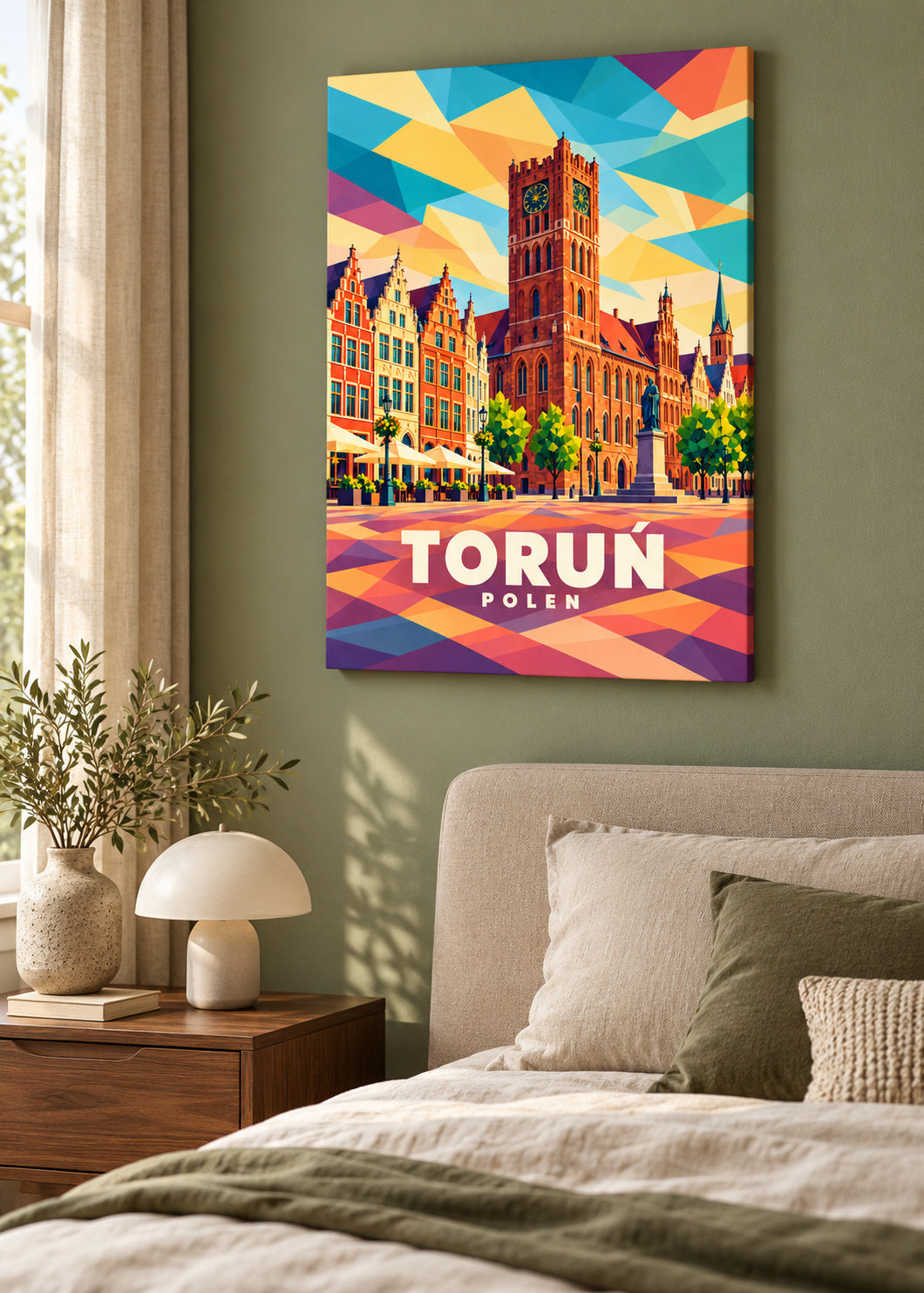 Toruń – Polen – mockup-leinwand