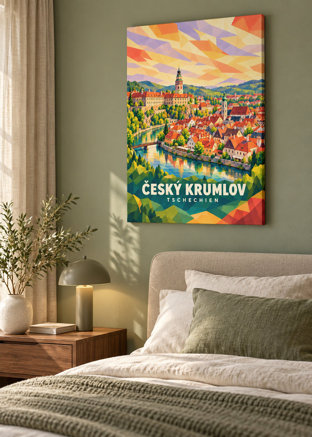 Český Krumlov – Tschechien – Leinwand Slim
