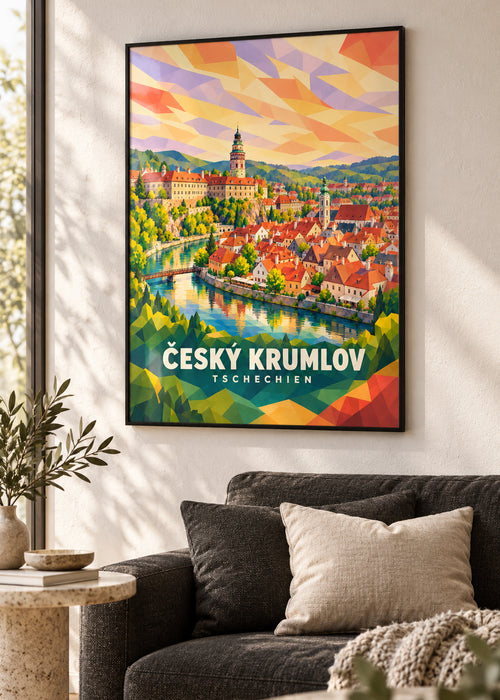Český Krumlov – Tschechien – schwarzer Rahmen