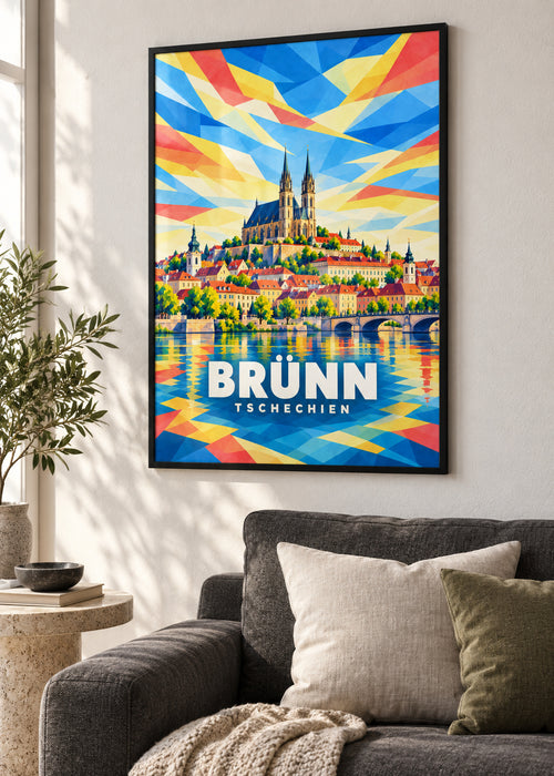 Brünn im schwarzen Rahmen